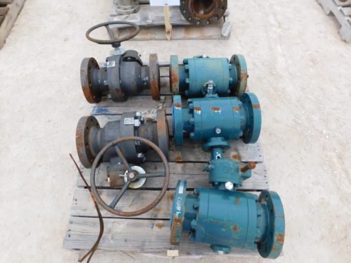 (1) PIPE LINE VALVE SPECIALTY CLASS 600 4″ 600 4″ BODY A105N (2) BALON BALL VALVES 4F-F63N-600 RAISED FACE PSI 1480 NACE (2) PIPE LINE VALVE SEAT NYLON BODY LF2 4″ 600 RAISED FACE
