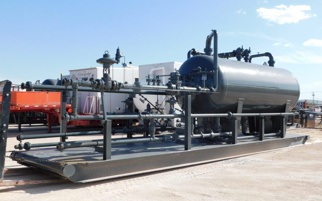 Oil and gas production Separator - Skid Mounted